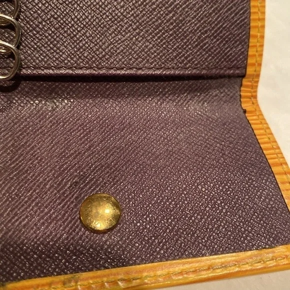 Louis Vuitton Yellow Epi 6 Key Holder #CA0979